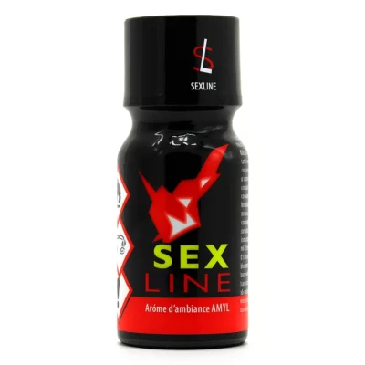 flacon de poppers sexline rouge amyle