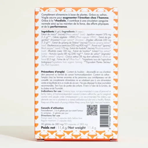 Virgile Viril Favorise l’Érection BIO