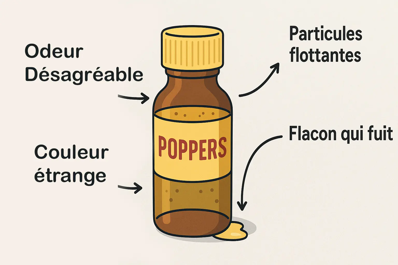 poppers contrefaçon comment le reconnaitre
