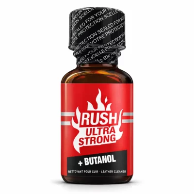 flacon de poppers rush ultra strong butanol