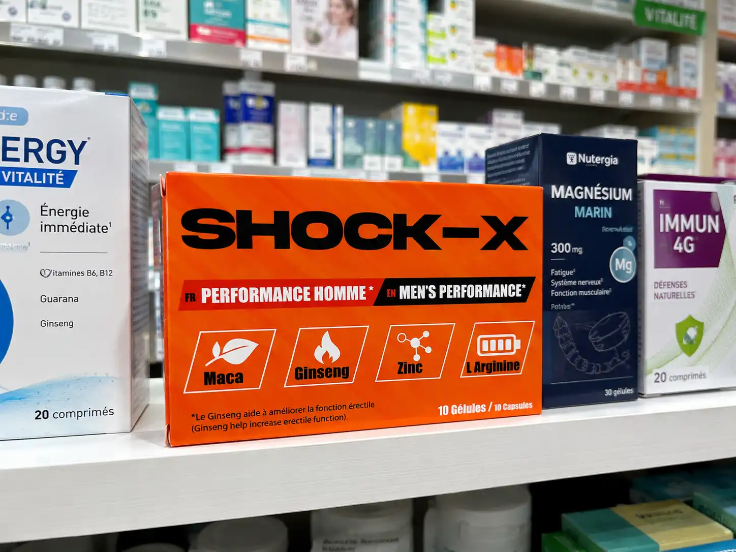 stimulant pour homme rapide shock x