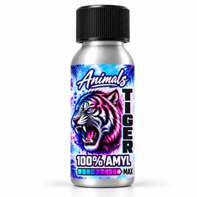 Poppers Animals Tiger 25 ml 100% Amyl Max flacon aluminium tigre Big One Aromas