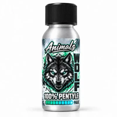 Poppers Animals Wolf 25 ml Pentyle Max flacon aluminium loup Big One Aromas