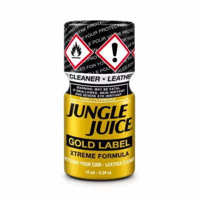 Poppers Jungle Juice Gold Label Amyle 10 ml, flacon Jungle Juice Gold Label au nitrite d'amyle