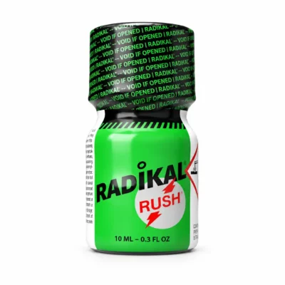 Poppers Radikal Rush Butanol 10 ml vert flacon compact formule butanol